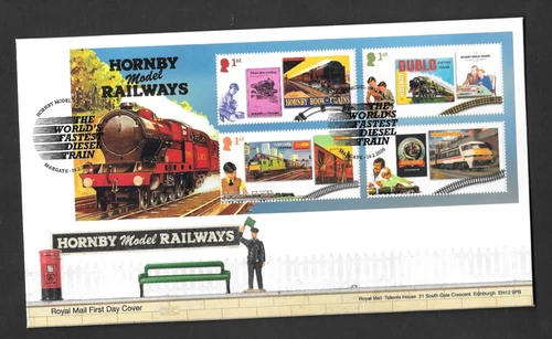 GB RM 2026 Hornby Model Railway Mini Sheet Margate P/M FDC Freepost