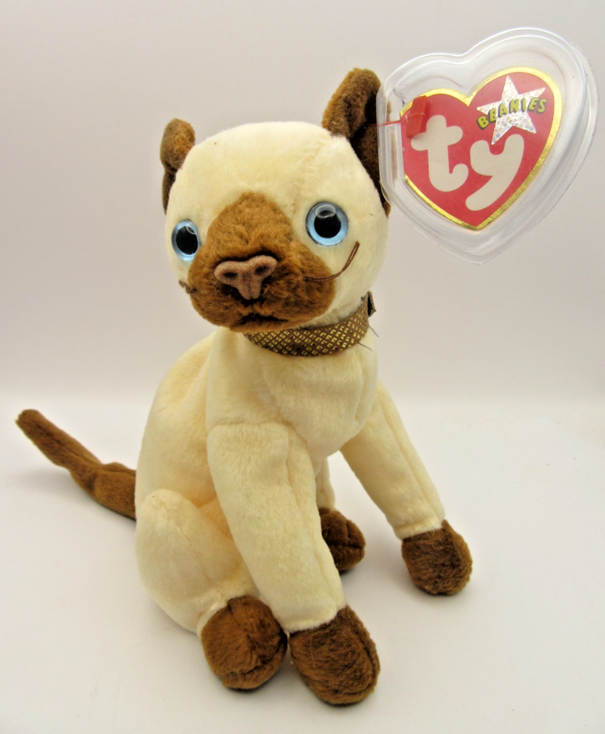 TY BEANIE BABY SIAM - SIAMESE CAT - MINT CONDITION - RETIRED WITH TAGS