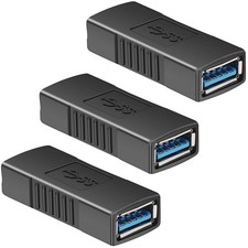 SAISN USB 3.0 Connector Female to Female Adapter USB 3.0 Coupler Adapter Conv...