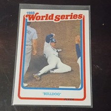 Fleer 1989 Orel Hershiser #6 Los Angeles Dodgers World Series Baseball Card