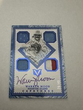 Warren Moon 2017 Panini Vertex Legendary Capstones Jersey Autographs #26/49