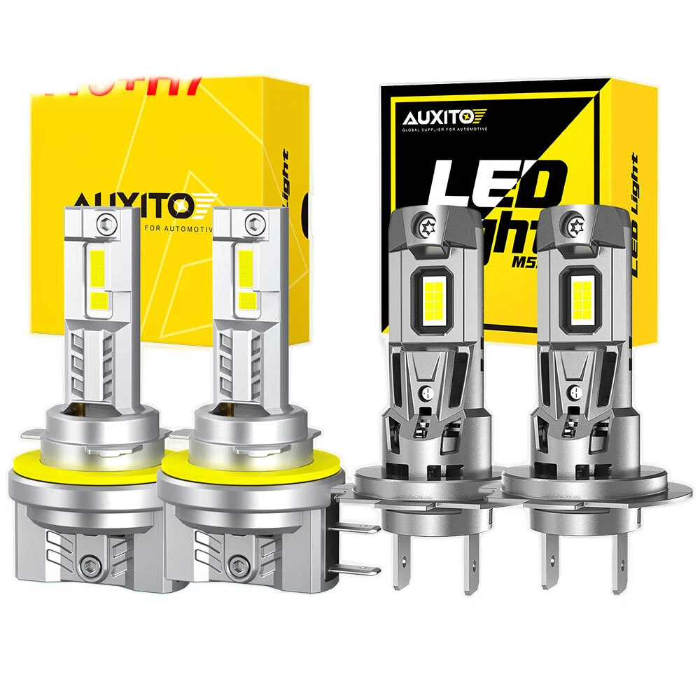 4PCS H15+H7 COMBO LED HEADLIGHT BULBS KIT HIGH LOW BEAM BRIGHT WHITE 6500K USA