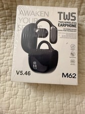 M62 TWS Wireless Earphone Open-Ear Ear-Hook Bluetooth V5.46 Display