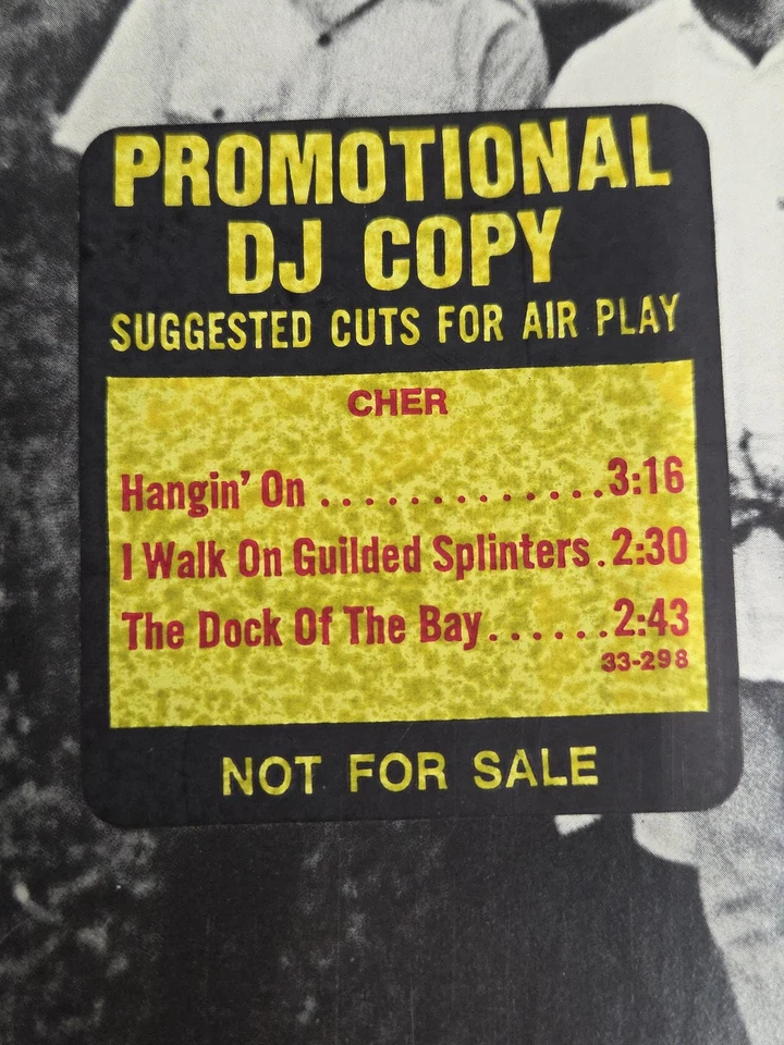 Vintage Cher 3614 Jackson Highway Vinyl Record 1969 Atco RARE Promo DJ Mono LP - Image 2 of 4