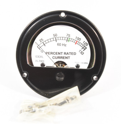 Ideal Percent Rated Current Ammeter Gauge MFR 11707 PN 35.7001 NSN 6625010386829