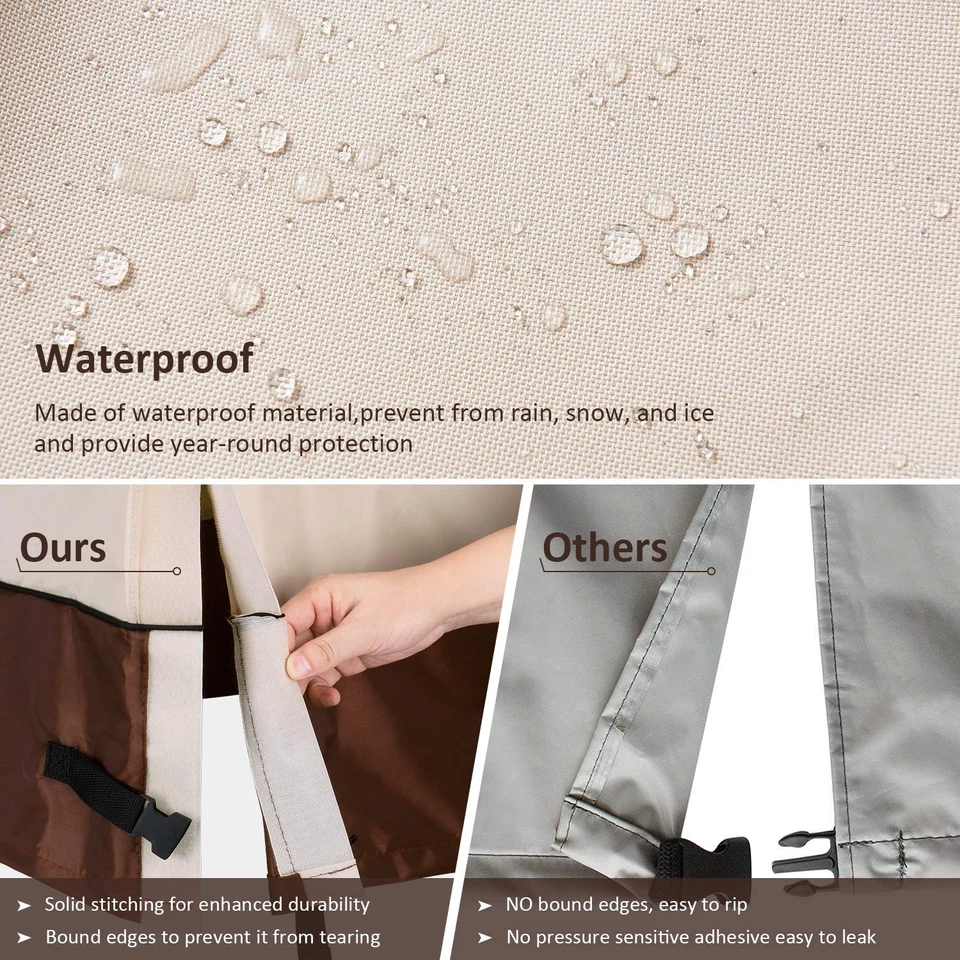 Cubierta de aire acondicionado para unidades exteriores Cubiertas de aire acondicionado Se adapta hasta 24 X 24 X 22 pulgadas Foto 4 de 4