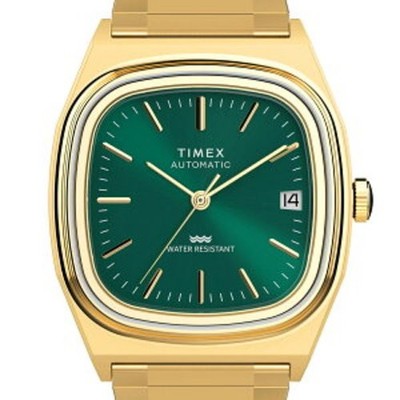 Timex 1983 E-Line Automatic Green Vintage Style Men Watch