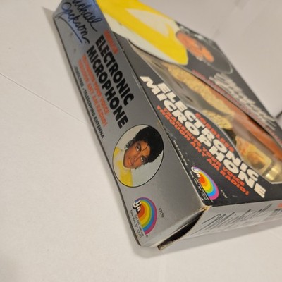 Michael Jackson LJN Cordless Electronic Microphone 1984 Open Box