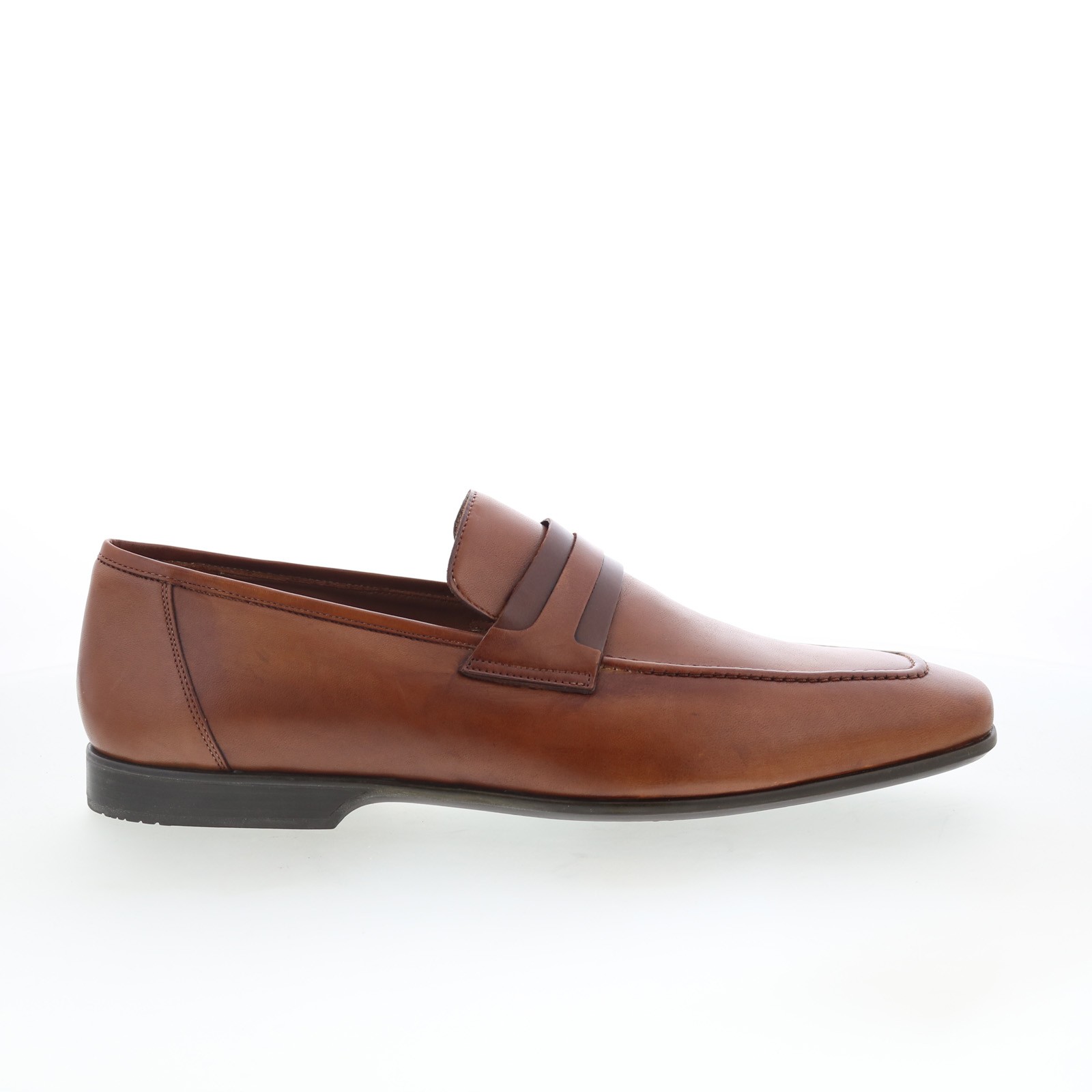 Mezlan 22562 Mens Brown Leather Slip On Loafers - Slip Ons Penny Shoes 13