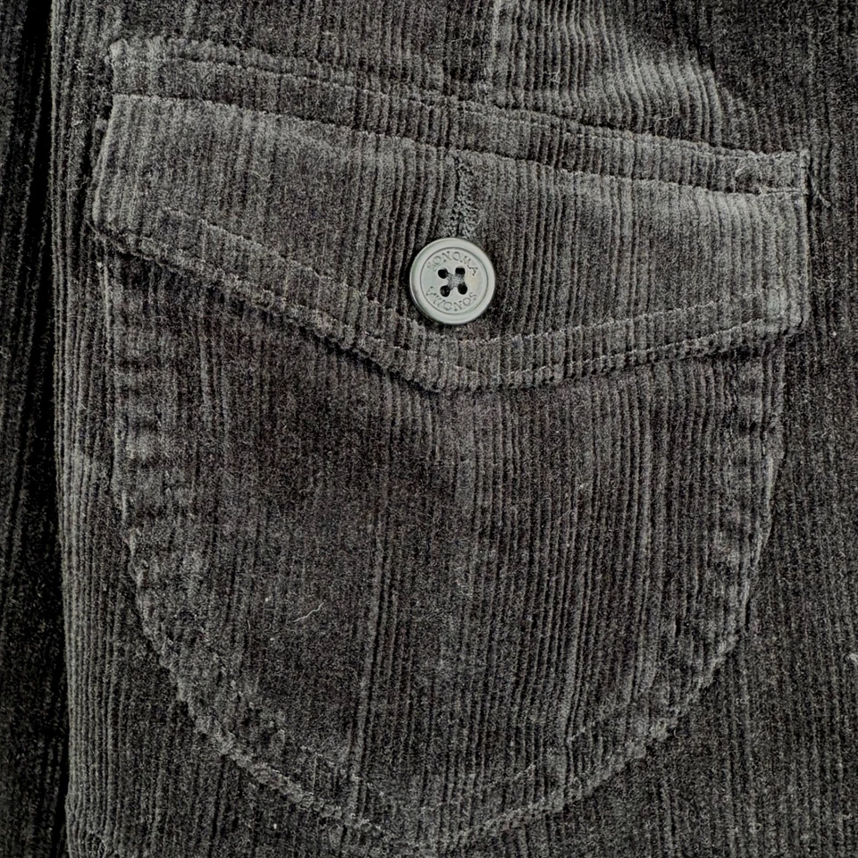 Chaqueta Blazer SONOMA Life Style Negra Pana Para Mujer XL Botón Bolsillos Frontales Foto 3 de 4