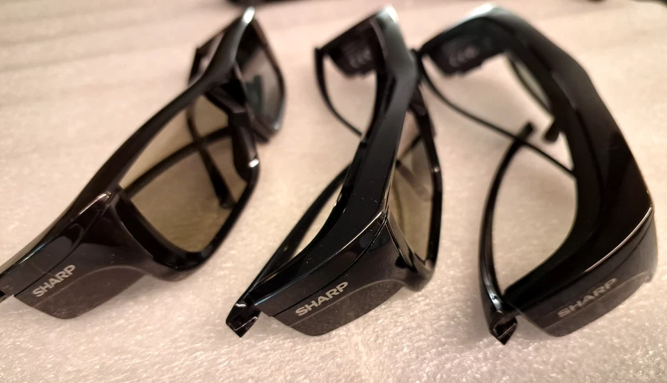 LOTE DE 3 GAFAS 3D ACTIVAS AN-3DG20-B AFILADAS EN 2 CAJAS ABIERTAS Foto 4 de 4