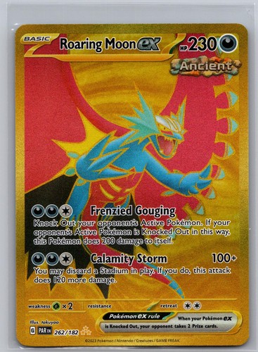 Roaring Moon ex 262/182 Hyper Rare Paradox Rift Pokemon Holo Near Mint takuyoa