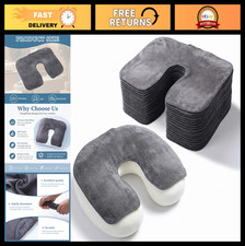 16 Pack Microfiber Face Cradle Covers for Massage Tables - Soft, Washable, Reusa