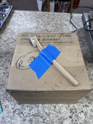 #ad #ad Wooden Handled Stainless Steel Wire Brushes for Cleaning 101 available. $2.50