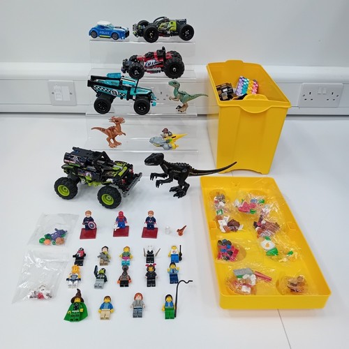 3.1kg LEGO Job Lot Bundle Minifigures Dinosaurs Storage Box Multicoloured FLT08