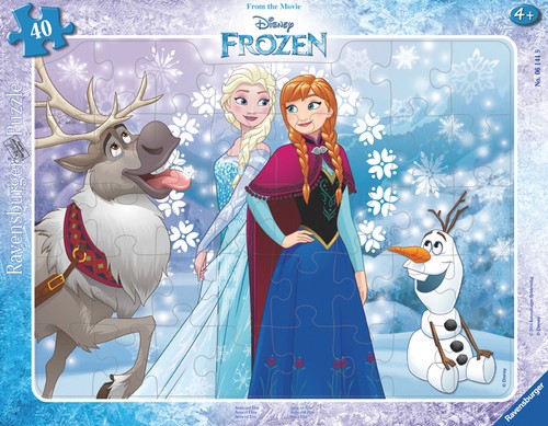 Puzzle (40 T.) Die EisköNigin - Anna Und Elsa (Ravensburger) Neu/Ovp-image