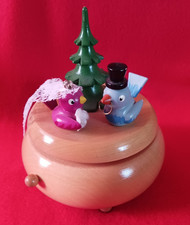 Spieluhr Reuge Hochzeitsmarsch Vogelhochzeit Volkskunst Figuren Figur