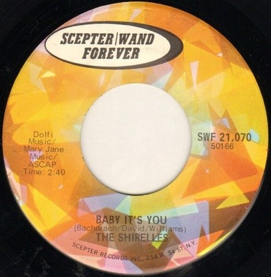 The Shirelles - Baby It's You / Soldier Boy (7'', Single) (Near Mint (NM or M-)) 
