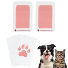 Pet Paw Print Kit, 5.7"X4.1" Paw Print Impression, Pink, 2 Set 
