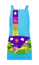 Grembiule maestra asilo poncho camice scuola materna casacca donna da lavoro