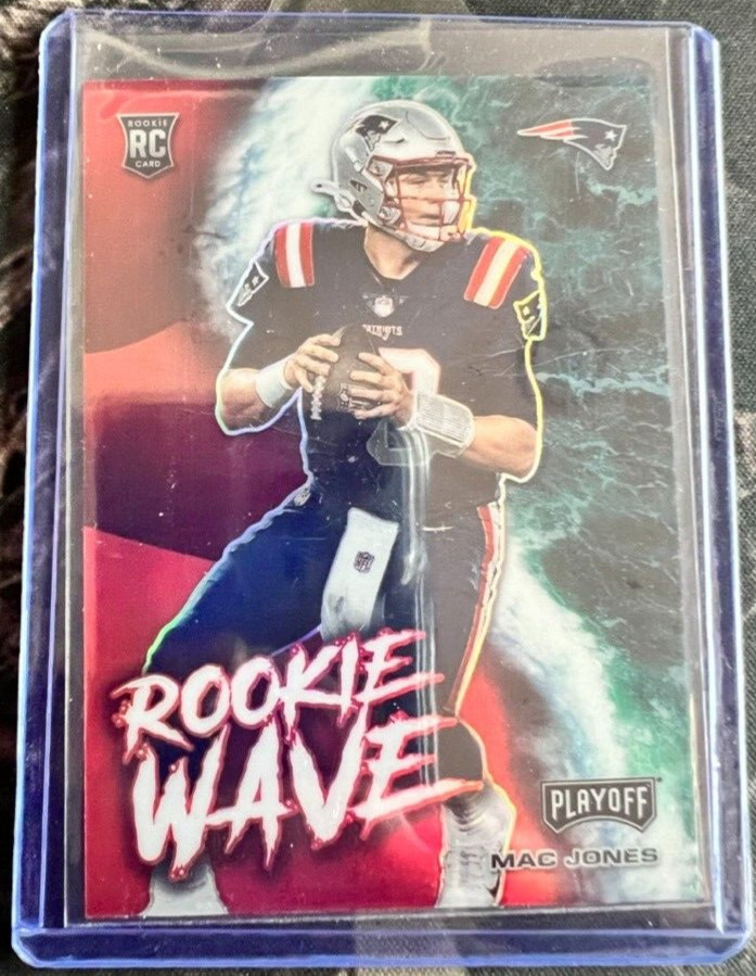 MAC JONES 2021 PANINI PLAYOFF FOOTBALL ROOKIE WAVE RED PRIZM RW-MJO