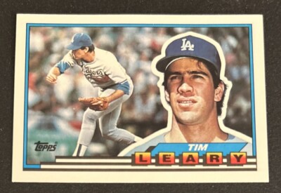 1989 Topps Big Baseball Tim Leary Card #17 Dodgers Pitcher VG O/C