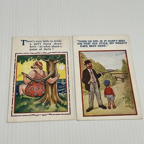 2 Vintage Postcards HB Ltd Humour Cartoon