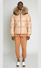 Arctic Army Women Puffer Jacket With Fur Sand Matte Gloss Size Medium Rrp £700