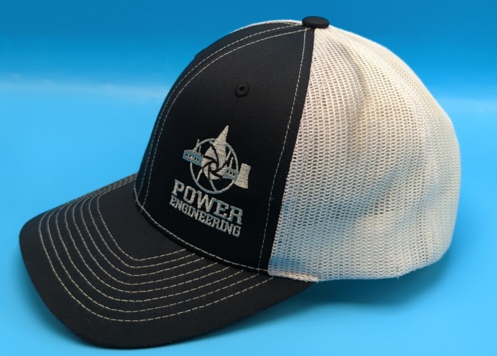 POWER ENGINEERING hat blue / white adjustable sna… - image 2