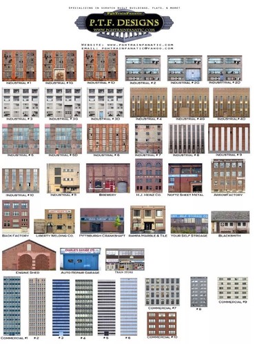 HO Scale Apartment #3 Combo Building Flat / Front 3D Background - Picture 4 of 4