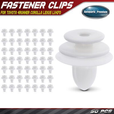 50x 11mm Nylon Board Inside Trim Panel Retainer Clip for Toyota 4Runner Lexus