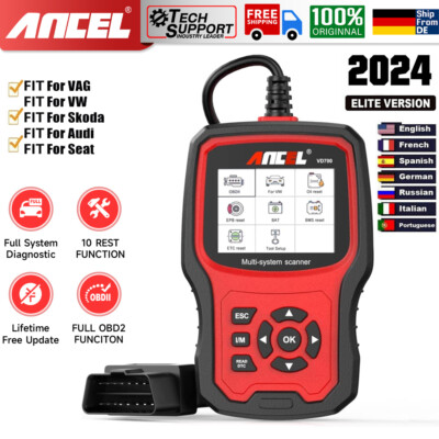 2026 ANCEL OBD2 Diagnosegerät mit Deutscher VD700/BM700/LD700/VOD700/BZ700/TD700