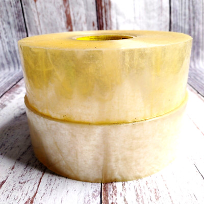 Scotch/3M Lot of 2 Extra Large Clear Tape. 3'' Wide, (1) 8 1/2'' and (1) 9'' Long.