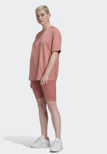 pink adidas biker shorts