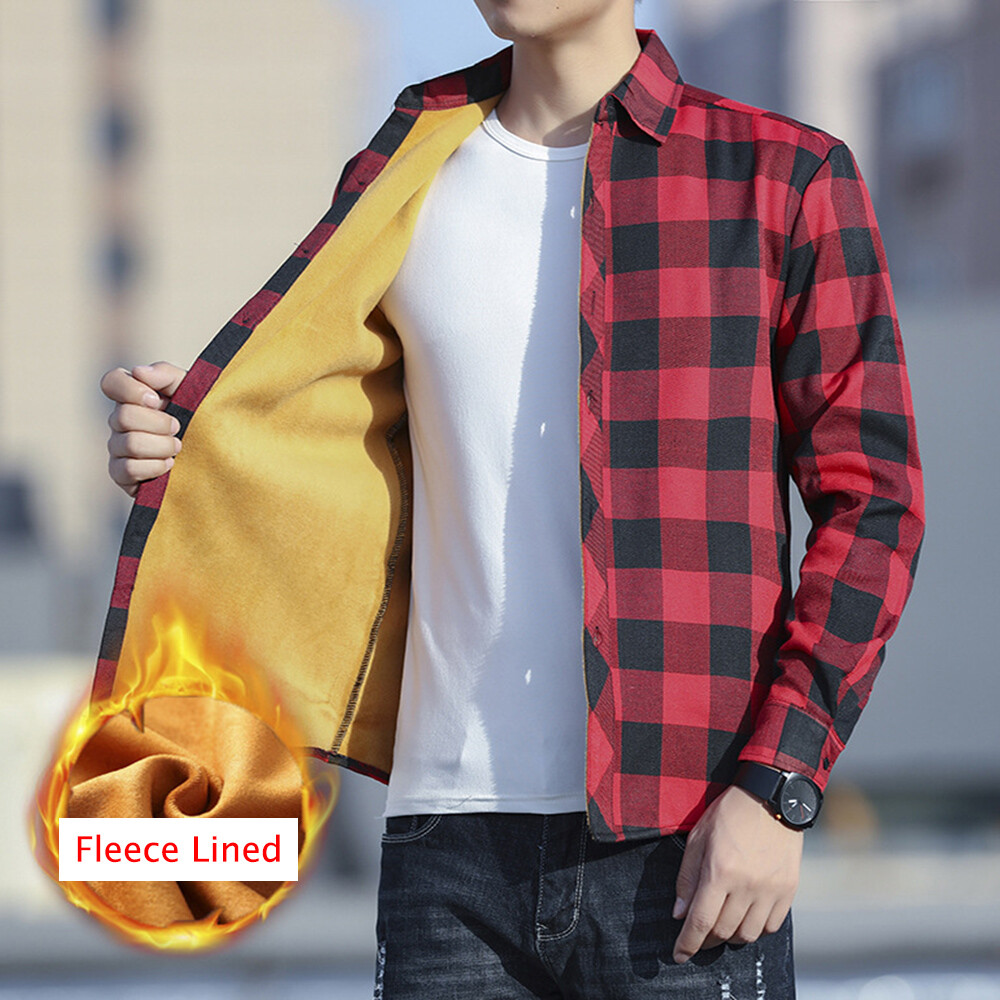 plaid sherpa lined shirt jacket
