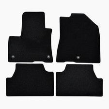 Pro Tapis De Sol En Velours Pour Kia Soul Electric Depuis 2019 4-Pcs Noir
