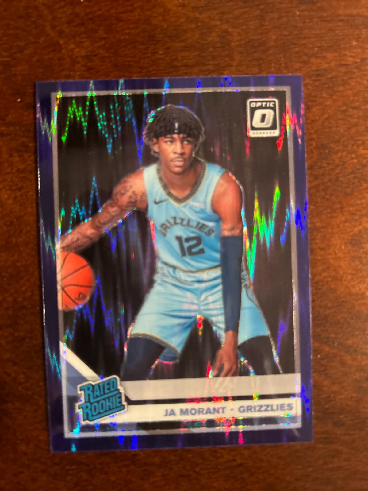 *Ready 2 Grade Ja Morant 2019 Donruss Optic Purple Shock Prizm #168 Rated Rookie