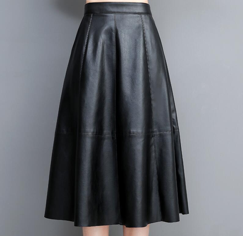 Women Business Elegant A-Line Skirts High Waist Slim Career Formal