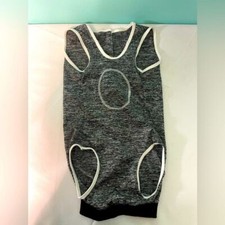XL cat onsie black and gray