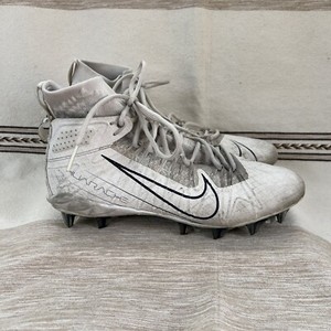 Nike Huarache 7 Lacrosse Cleats Mens Size 9.5 White Atletic Shoes CJ0224-112