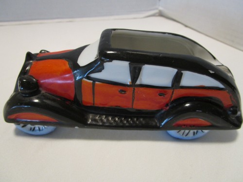Vintage Porcelain smoking ashtray car taxi cab London Japan 6" wide 1930's - Picture 3 of 8