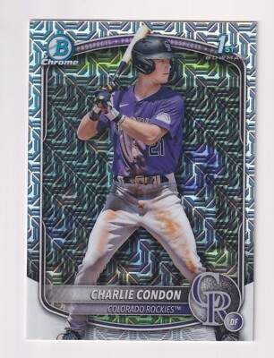 2025 Bowman Chrome MOJO REFRACTOR #BCP-75 CHARLIE CONDON RC Rookie