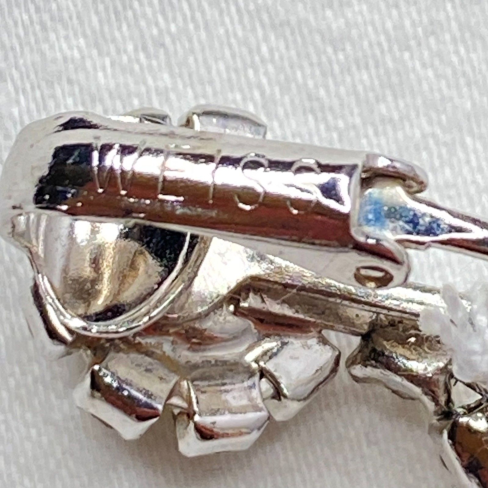 Weiss Dangle Drop Earrings Clear Tiny Rhinestones… - image 8