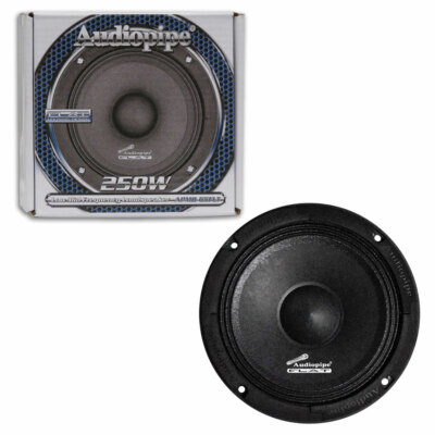 Audiopipe APMB-65FLT Flat Design Low Mid Frequency Loud