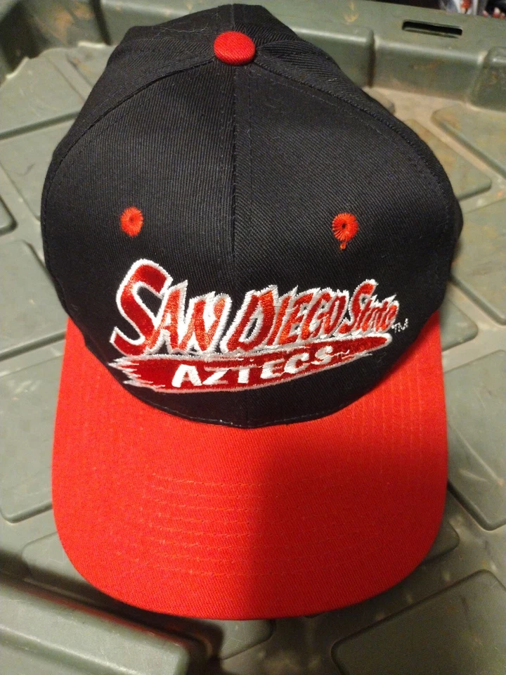 San Diego State Aztecs Head Start Sportswear Vintage 90s Logo Snapback Hat - Image 2 of 4