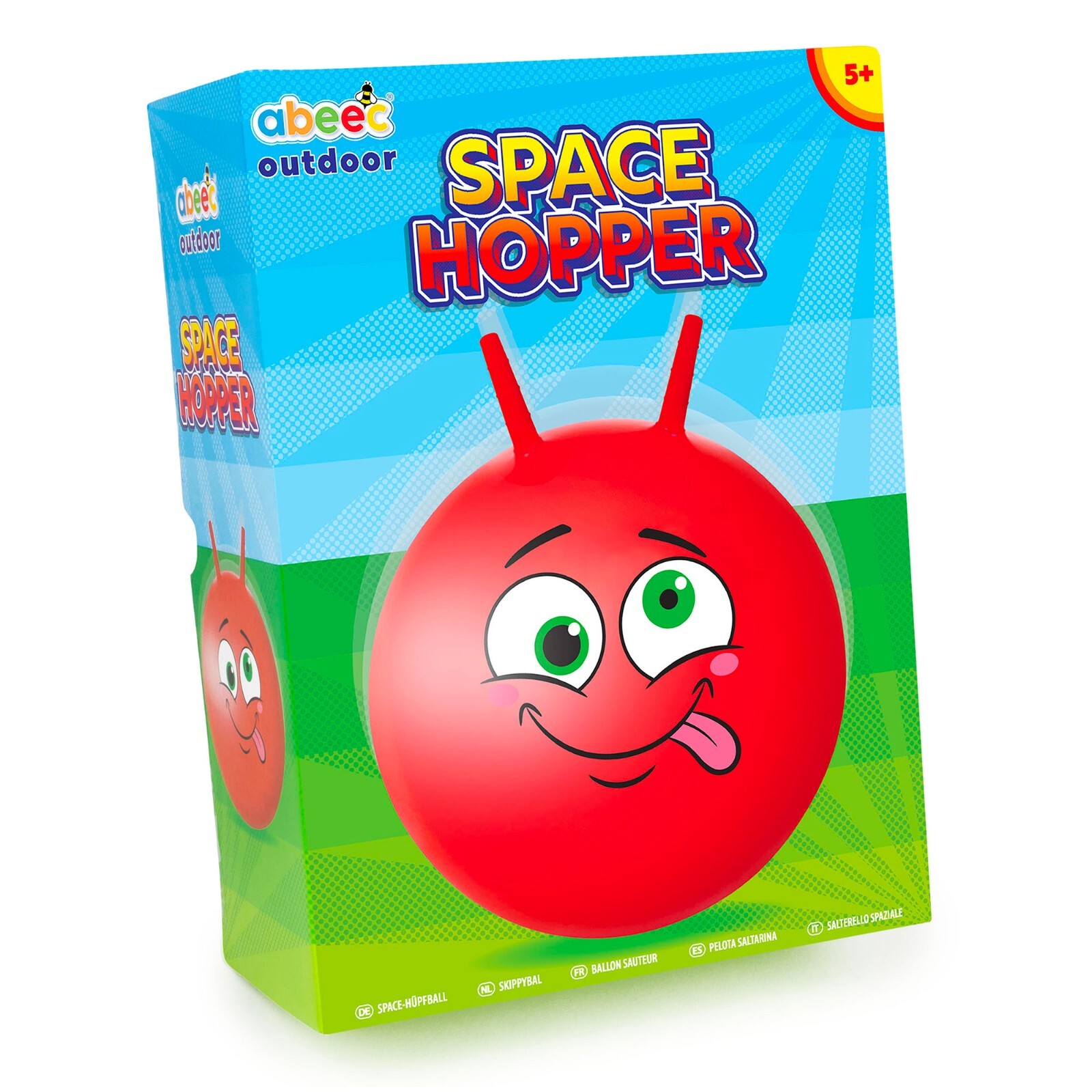 Space Hopper - Outdoor Toys - Space Hoppers For Kids Age 5 - Garden Toys - Red
