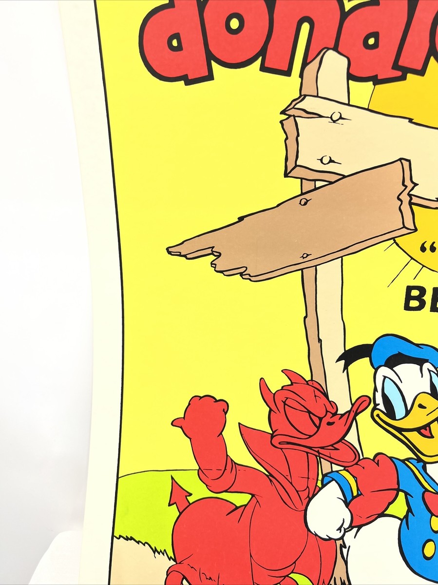 Vintage Disney Serigraph Poster WALT DISNEY'S Donald Duck