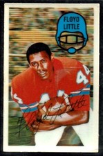 1970 KELLOGG'S XOGRAPH 3-D SUPER STARS FOOTBALL BRONCOS FLOYD LITTLE #32* VG