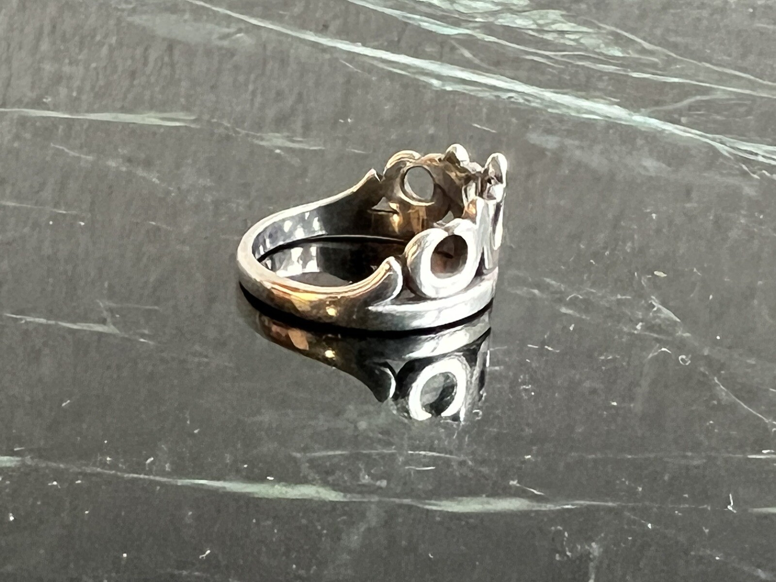 James Avery Sterling Silver Tiara Ring Size 8 3/4" Re… Gem