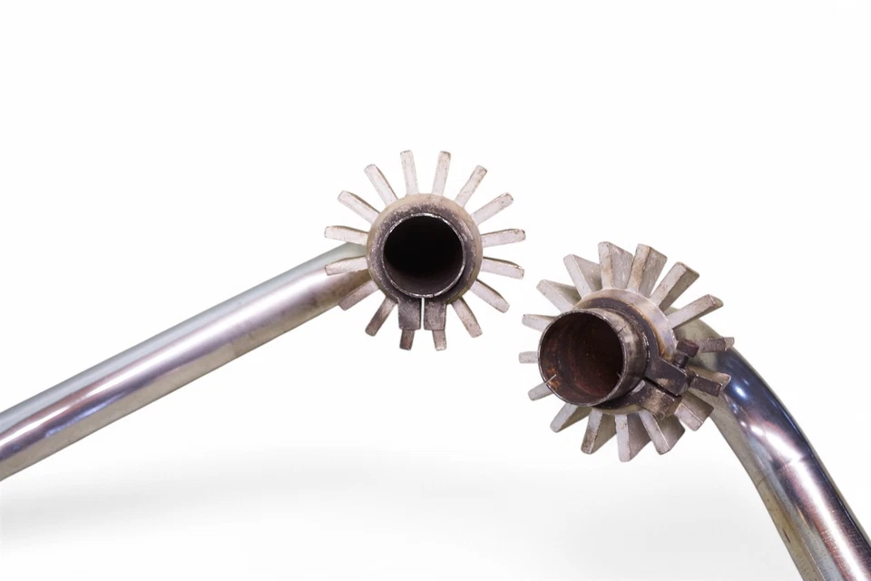 Triumph T120 T120R Bonneville TR6C 1966 650cc *2878 cabezales de escape Foto 3 de 4